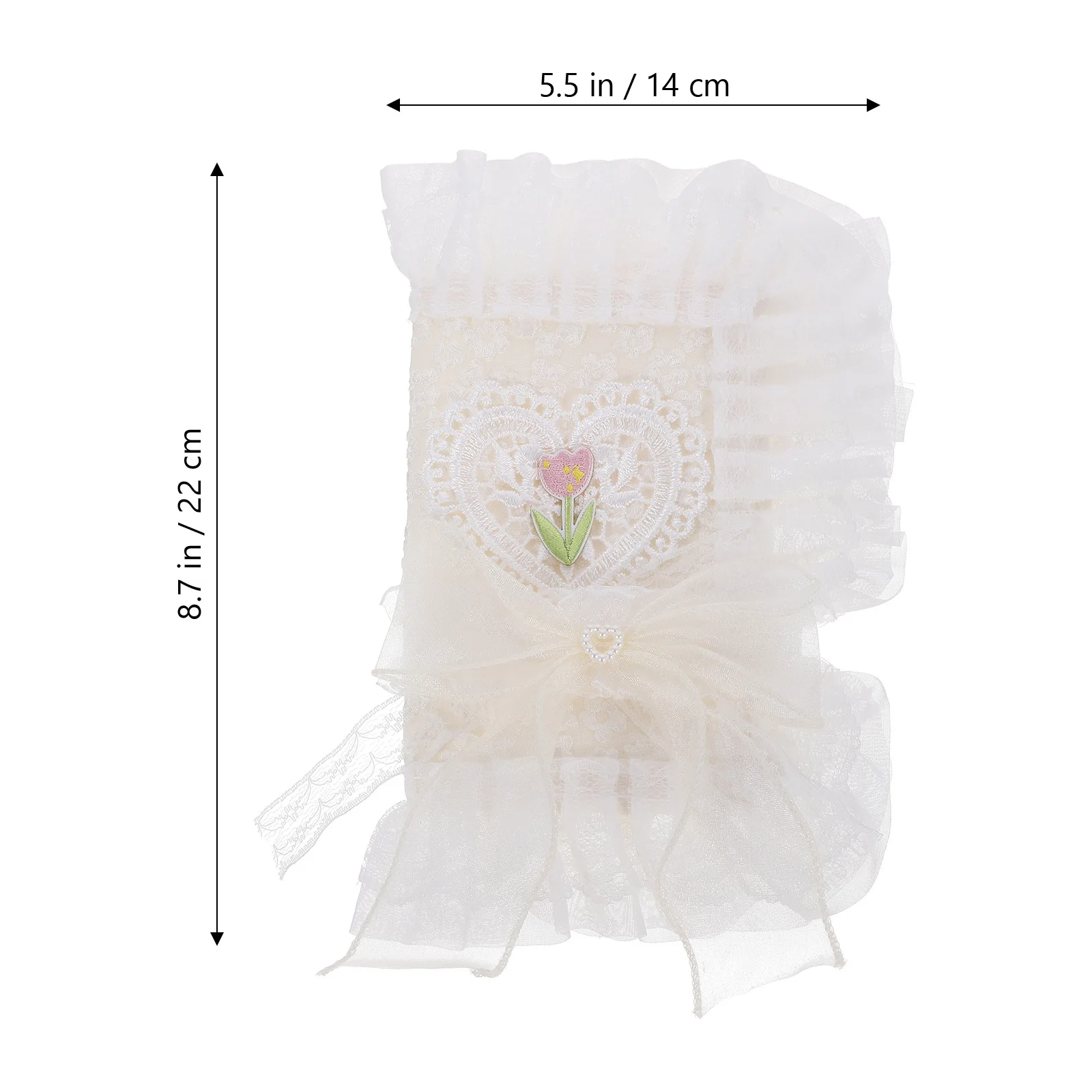 

Book Cover Lightweight Waterproof Protective Sleeve For Notebook Novel Creative Lace Pattern Handmade Decorative Wrap