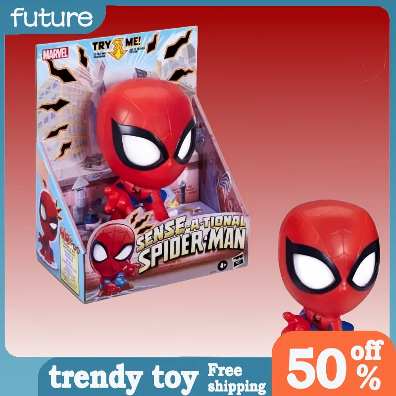 

Official Marvel Spider Man Electronic Sound And Light 6 Inch Action Figure Collectible For Comic Fans Home Decoration Collection