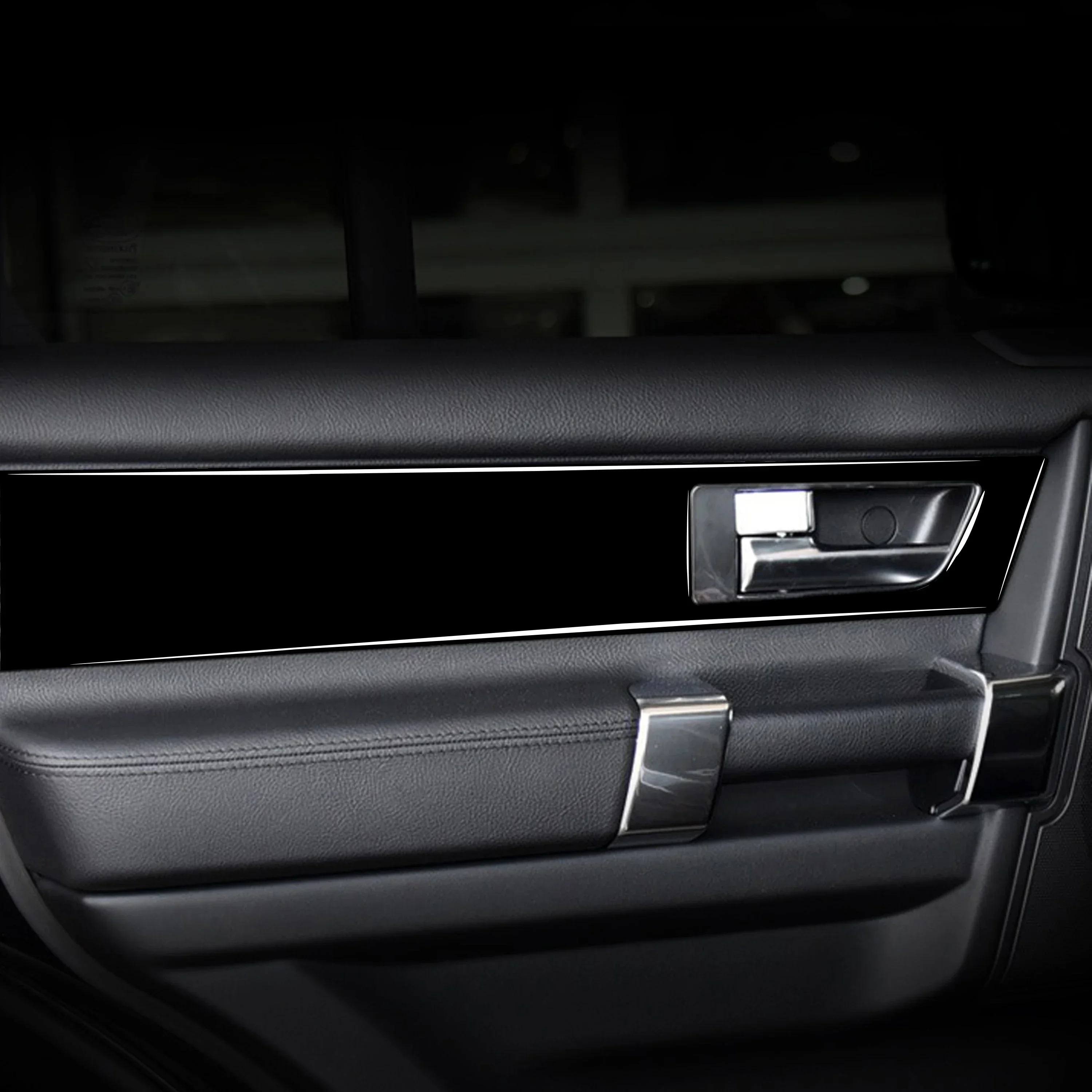 For Land Rover Discovery 4 2010-2016 Piano Black Air Outlet Gear Shift Panel Set Car Interior Decoration Car Accessories Sticker