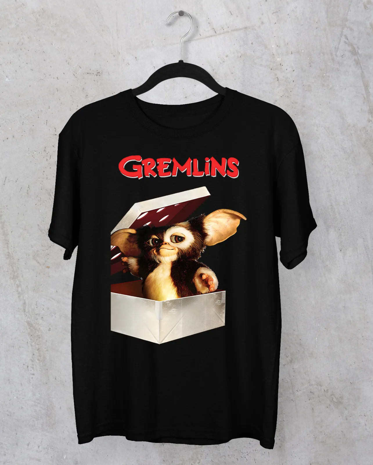 HOT Gremlins movie Gizmo T-shirt black Short Sleeve All Sizes JJ3491