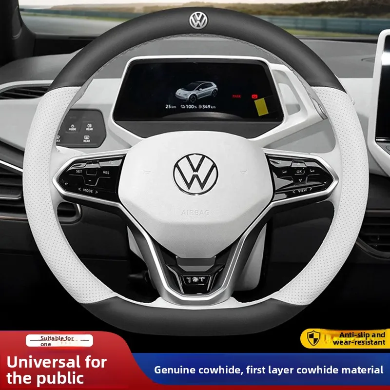 

Car Steering Wheel Braid Cover Black Artificial Leather For Volkswagen VW Golf 7 Mk7 Touran Up New Polo Jetta Passat B8 Tiguan