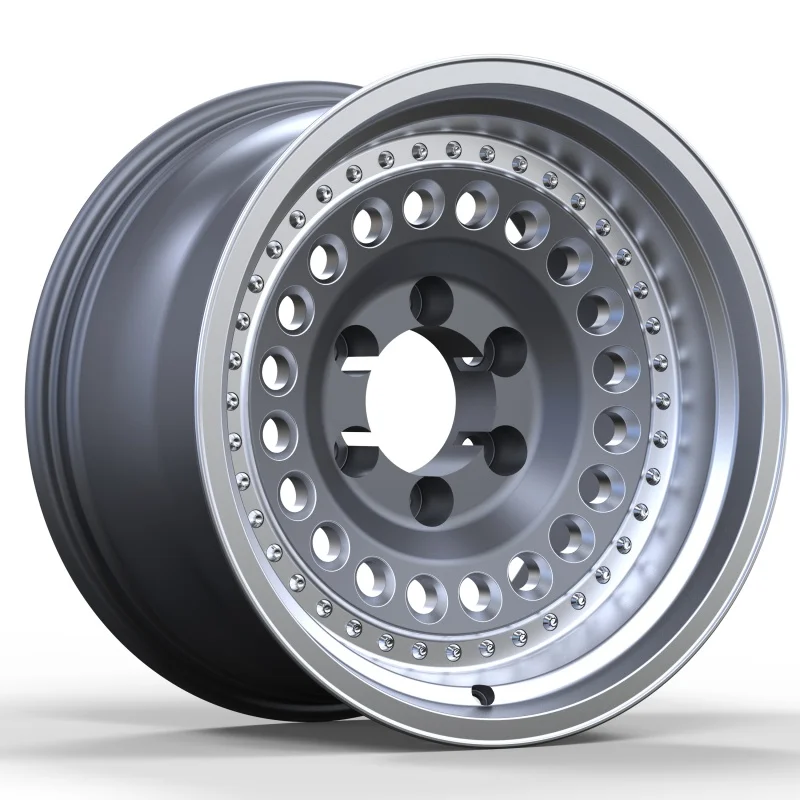 Factory Direct Sale Custom Forged Aluminium Off Road Wheel Hubs Rims with Silver Off Road OEM ODM