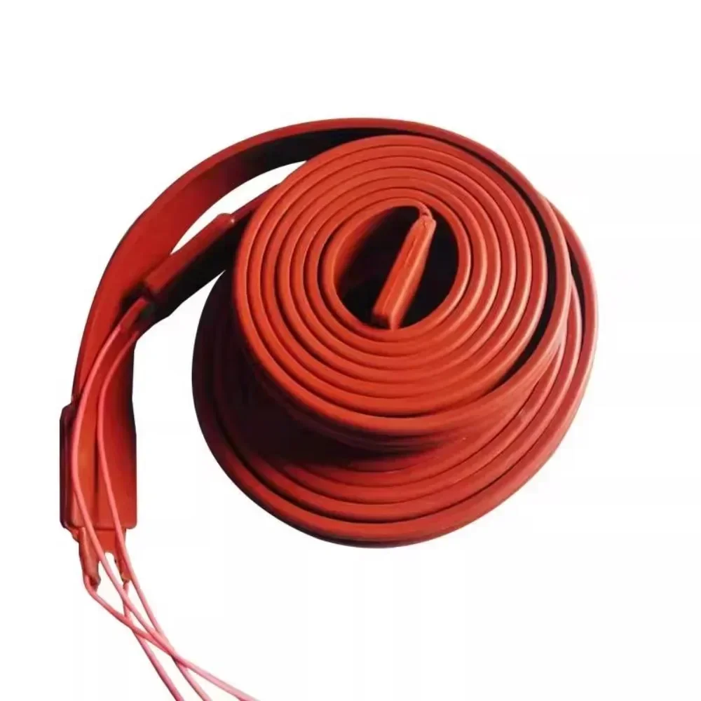 12V 24V 36V 48V 110V 220V 15 20 25 30 50 mm 1-20 Meters Waterproof Flexible Silicone Heater Strip Belt Freeze Protection