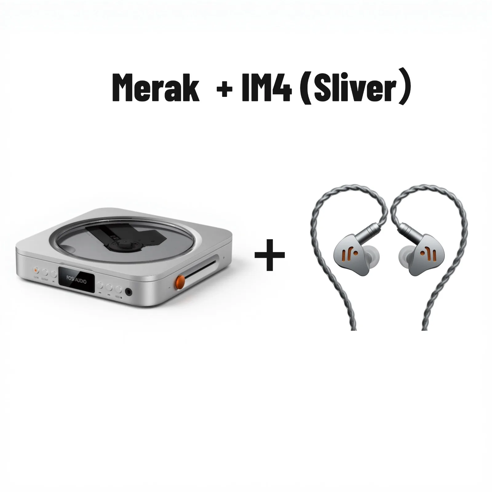 Fosi Audio Merak HiFi CD-Player mit Fernbedienung CS43131 DAC 210MW *2 Kopfhörerverstärker Unterstützt USB-Ripping USB-Laufwerkeingang