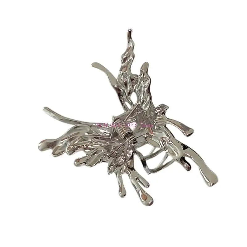 49me Central cabello mariposa CLAW CLAW Fashion Silver Adornment Catch Barrettes Princess Hair Styling Tool Ornnnaments