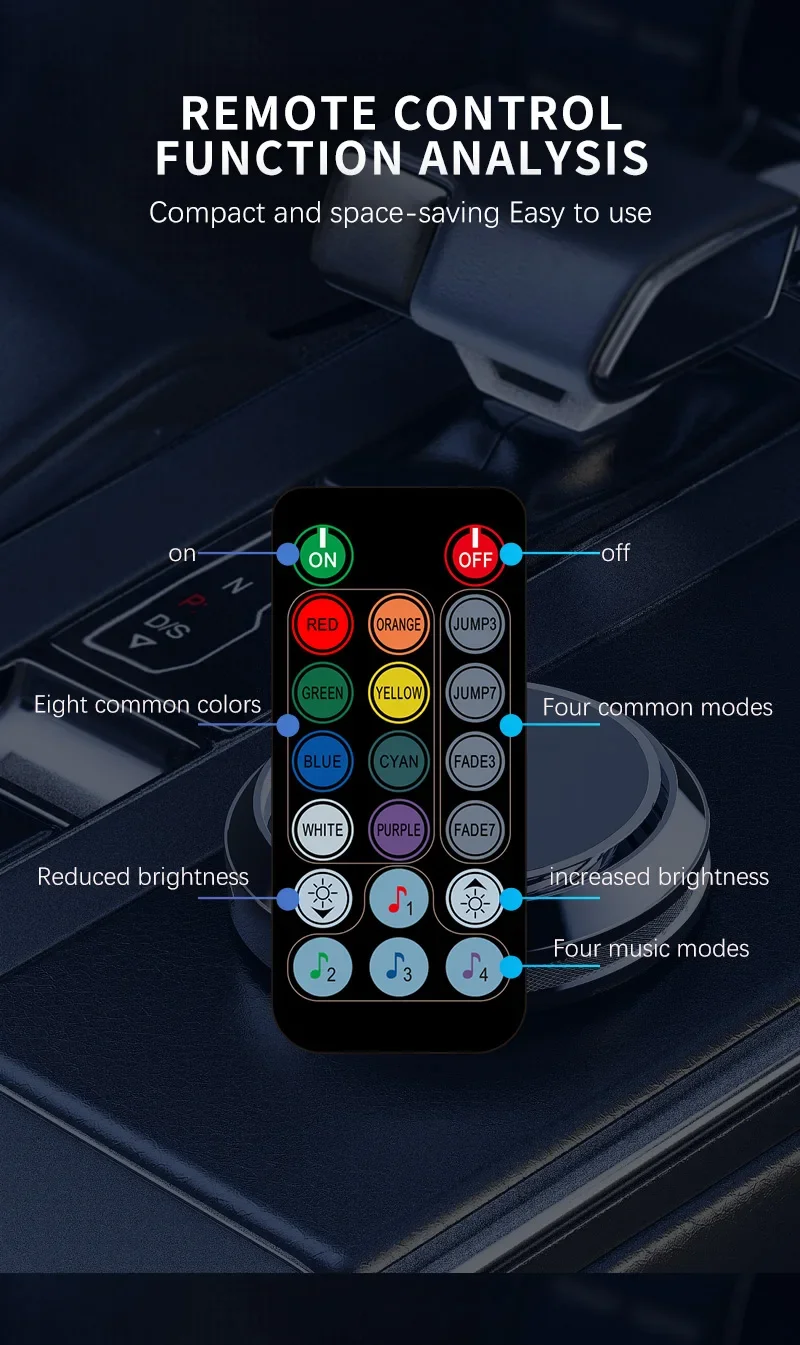 3M Auto-Innenraum-Ambiente-LED-Lichtleiste Unsichtbare USB-flexible Neon-Innenbeleuchtung RGB APP für Autodekorationsbeleuchtung – Detail 8