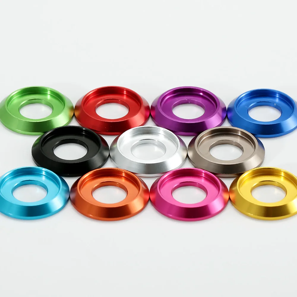 5-1pcs M2 M2.5 M3 M4 M5 M6 M8 Semi-Circular Head Screw Washer Colourful Aluminum For Cup Button Head Screws Bolts Gasket Washers