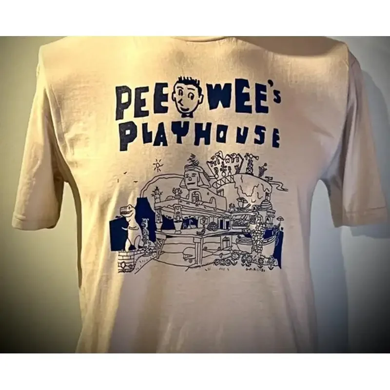 Pee Wee Herman SHIRT white playhouse T All sizes XB568