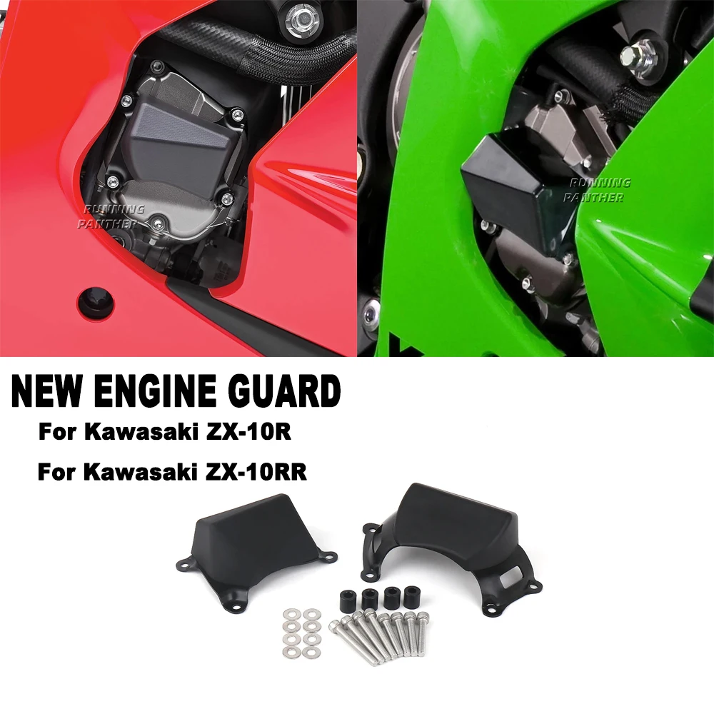

New Left Right Engine Case Slider Protector For KAWASAKI NINJA ZX10R ZX10RR Motorcycle Accessories Cover Guard ZX-10R ZX-10RR