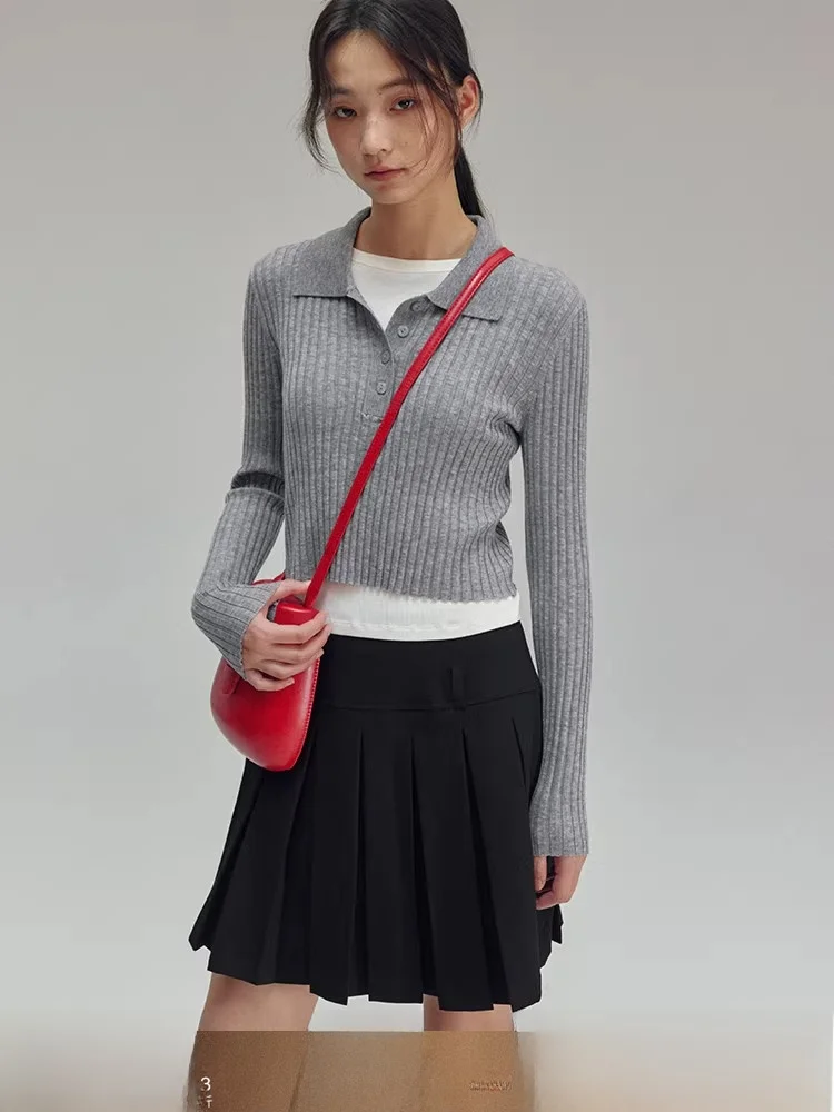 

Slim Fit ortened Silk Wool Ne Knitted Sweater Women's Autumn Season Commute Sle Long Sve Hooded Pullover Top