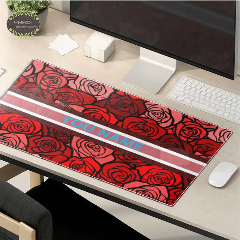 Custom Name MousePad Office Player Carpet Desk Mouse Mat Gamer Rubber Carpets for Computer Table Laptop Pad Luxury Home Decor