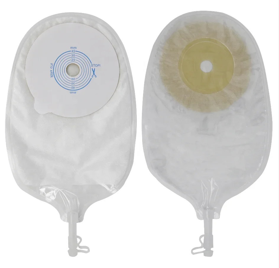 Open Closed 1 2 Pieces Colostomy Bags Sterilized 60mm 70mm 85mm Medical Disposable Ostomy Bag,100 pieces