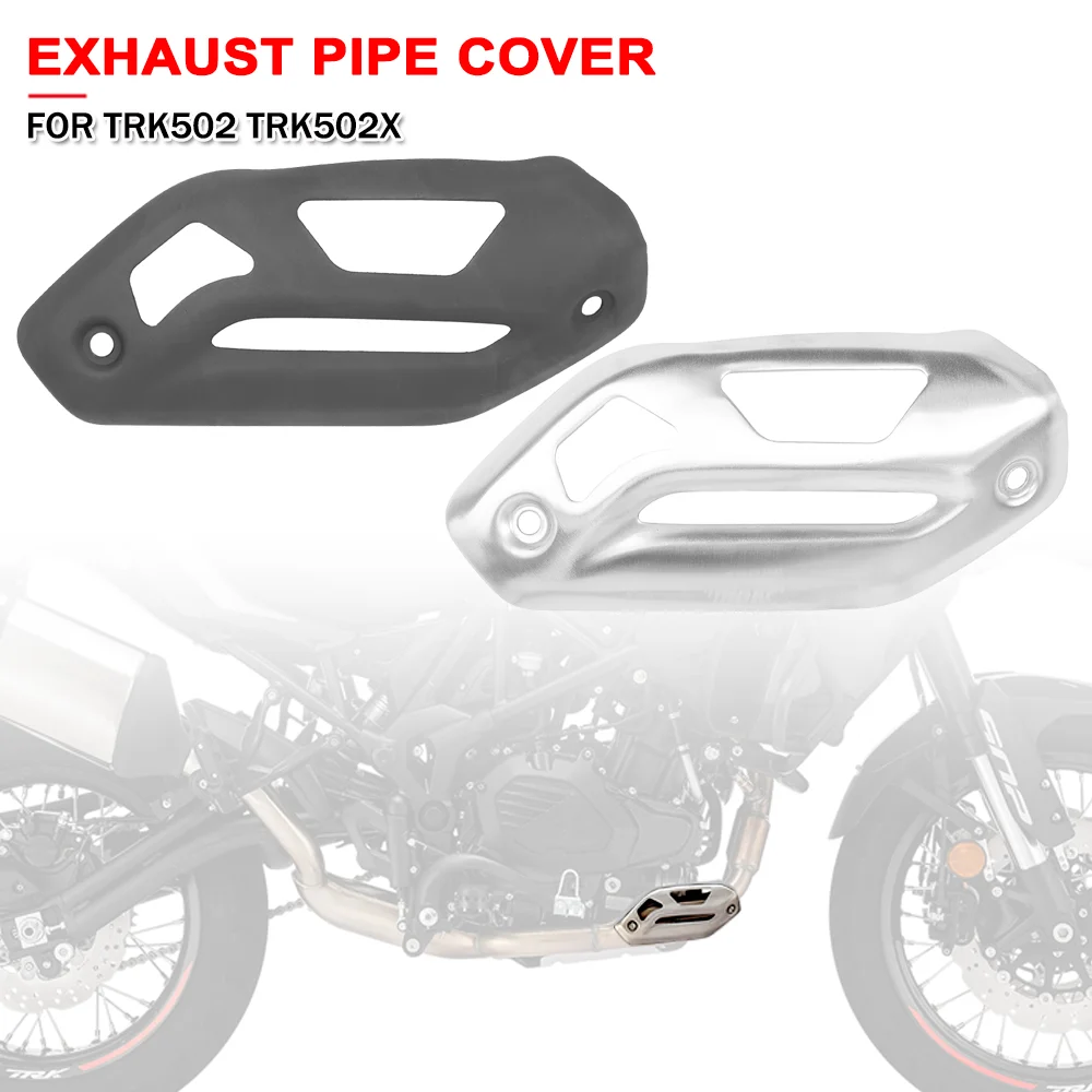

For Benelli TRK502 TRK502X TRK 502 Front Exhaust Pipe Protection Cover Motorcycle Tail Section Cylinder Muffler Decoration Shell