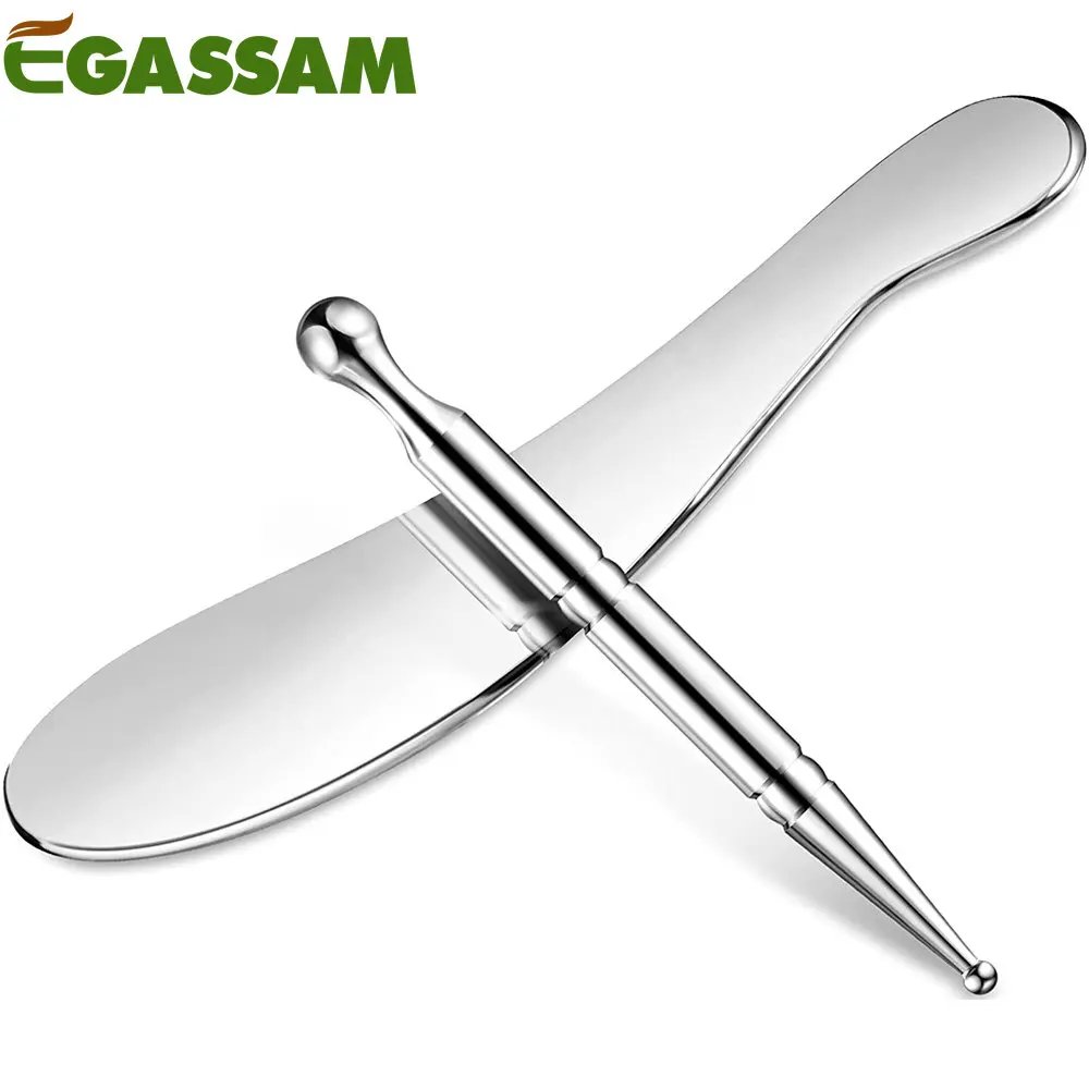 

Stainless Steel Deep Tissue Gua Sha Massage Tool Manual Acupuncture Pen Scraping Tool Self-Massage for Full Body Relaxing