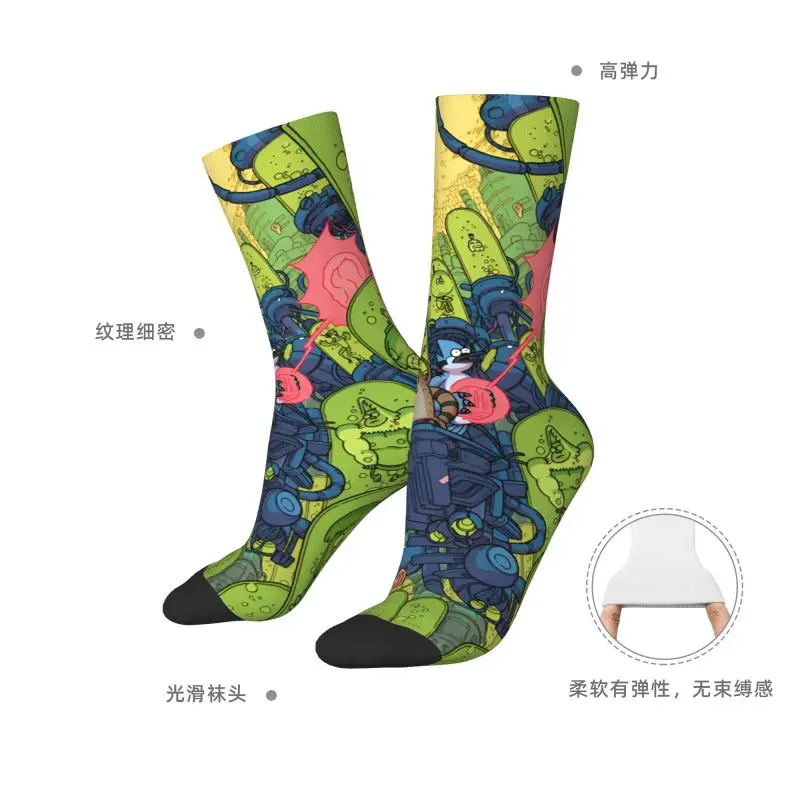 ถุงเท้าลายการ์ตูนน่ารักแบบสั่งทำพิเศษสำหรับผู้หญิงและผู้ชาย ยืดหยุ่นได้ เหมาะสำหรับฤดูร้อน ฤดูใบไม้ร่วง และฤดูหนาว