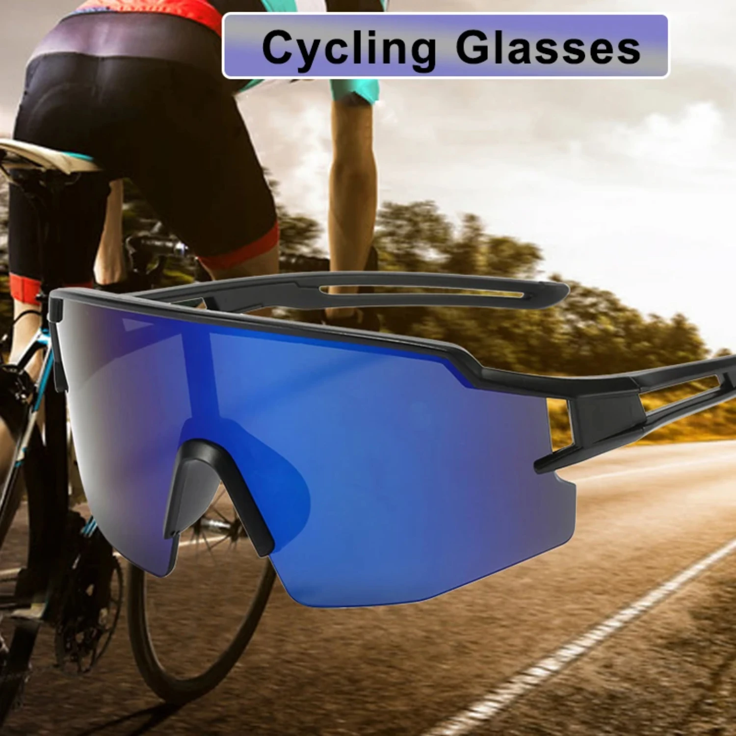 SXHWC Colorful, Stylish, and Enhanced Sun Protection Sports Glasses - The Ultimate Eyewear Choice for Cycling, Bike, Motorcycle,