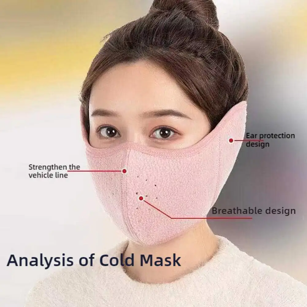 Winter Mask Warm Mask Full Cover Face Mask Outdoor Windproof Mask Breathable Thickened Dustproof Reusable Mask