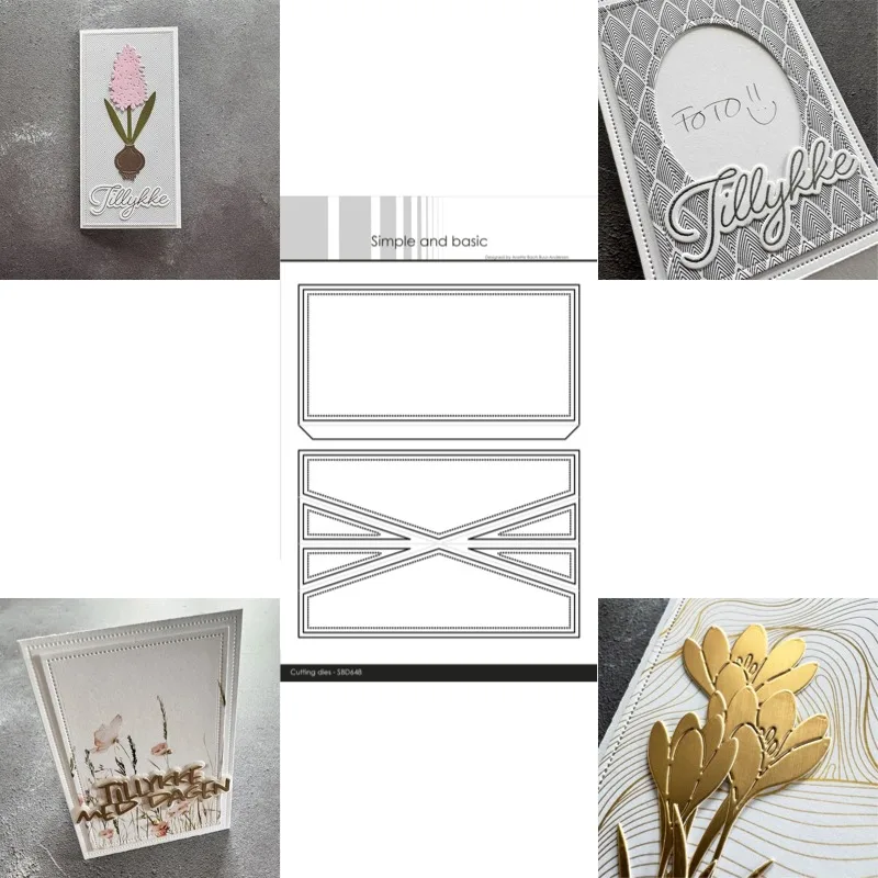 A Long and Continuous Label Cutting Dies Scrapbook Diary Decoration Stencil Embossing Template DIY Greeting Card Handmade 2026