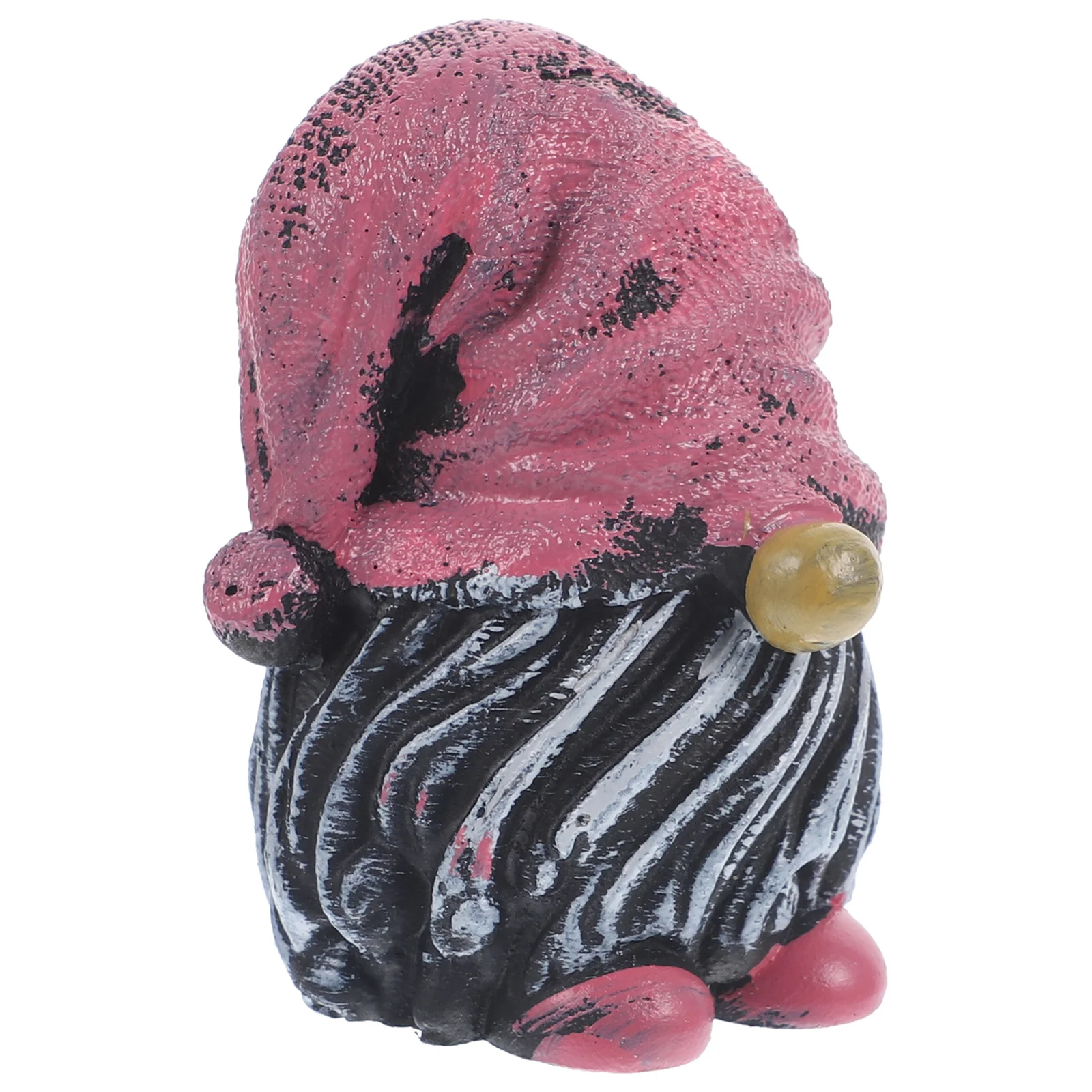 

Compact Gnome Statue Decorative Miniature for Festival Christmas Tabletop Ornament Resin Garden Decoration Festive Scene Accent