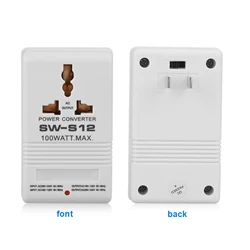 Voltage Converter 100W 110V/120V to 220V/240V StepUp& Down Voltage Converter Transformer (CN Standard Plug) Power Converter