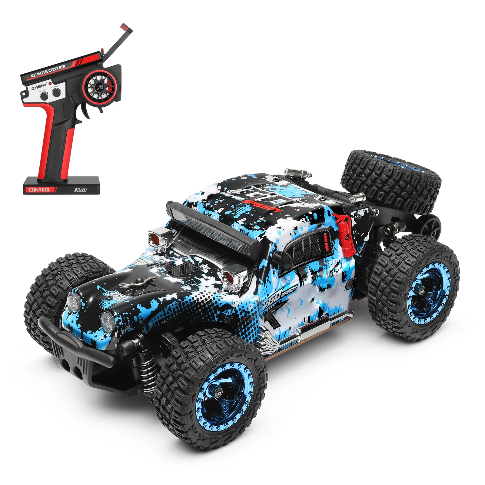 WLtoys 284161 1:28 4WD RC Car With LED Lights 2.4G Radio Remote Control Car Off-Road Drift Mons-ter Trucks Toys for Kids 2023