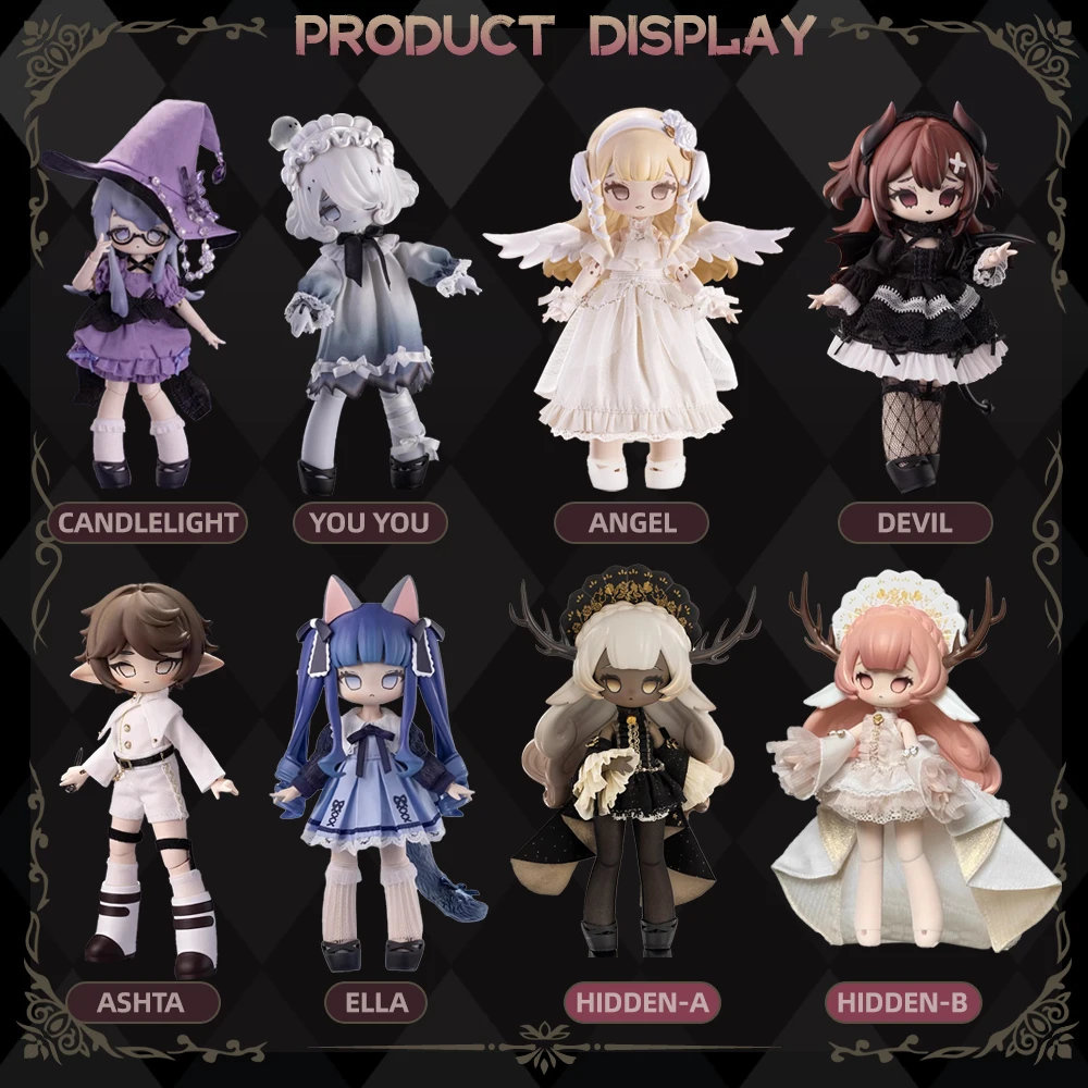 Authentic Stock Secret Realm Tour 1/12 Bjd Blind Box Movable Joint Doll Desktop Cute Ornaments Trendy Toys Dolls Gifts