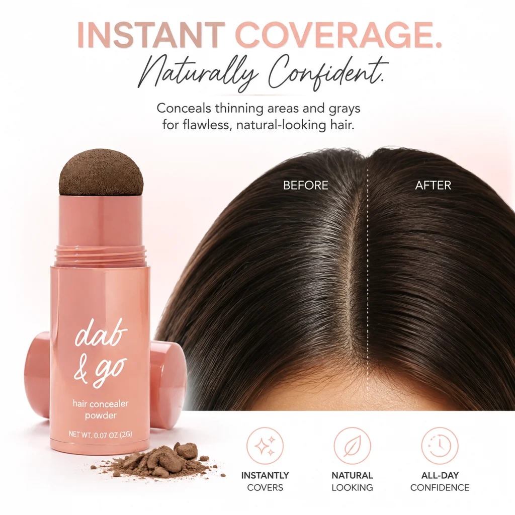 Hairline Shadow Powder Natural Chic Gentle Hair Parting Cover Stick Root Touch Up Powder Natural Hairline Concealer 4 Colours