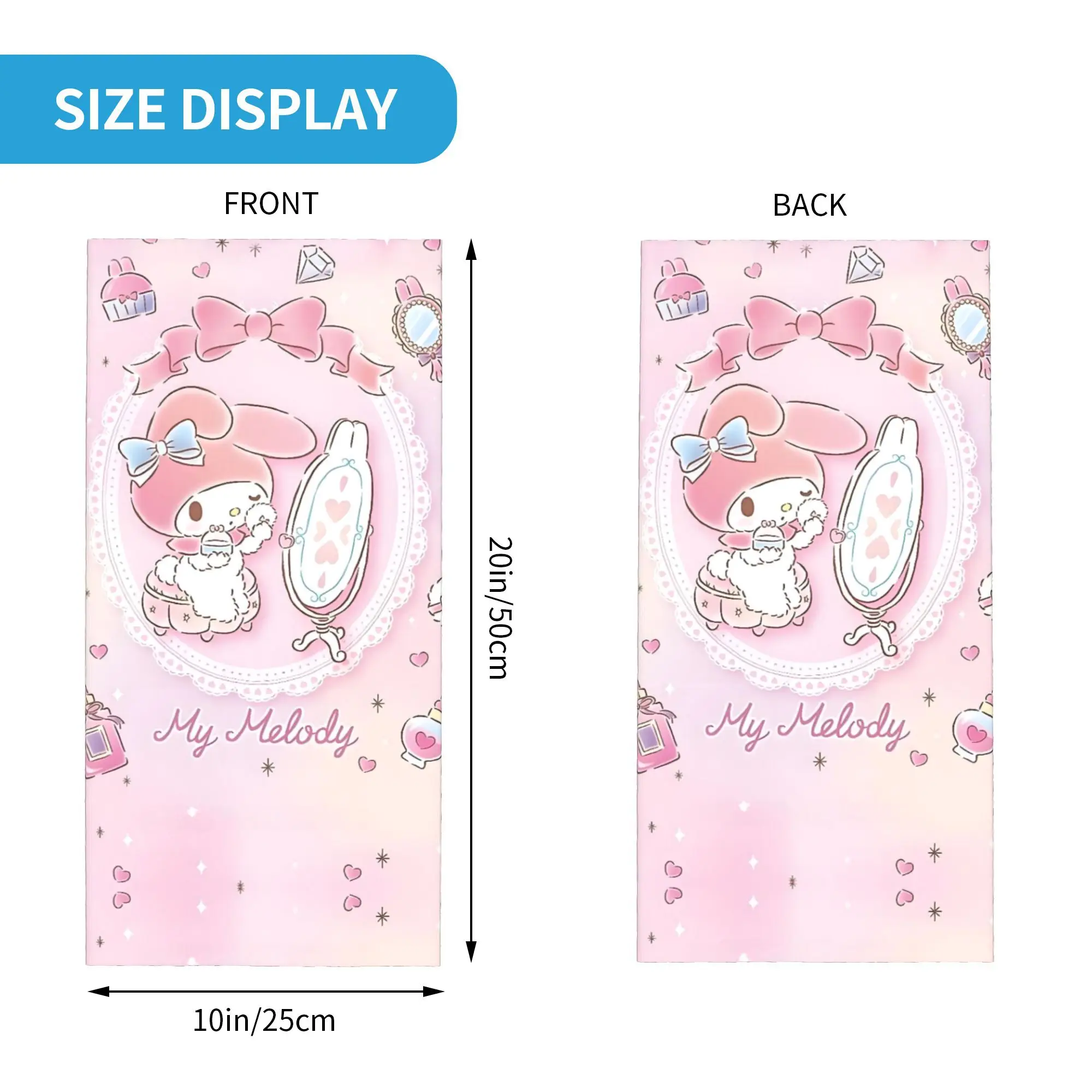 Custom Melody Winter Headband Neck Warmer Women Men Ski Cycling Tube Scarf Cartoon Movie Kawaii Design Face Bandana Gaiter