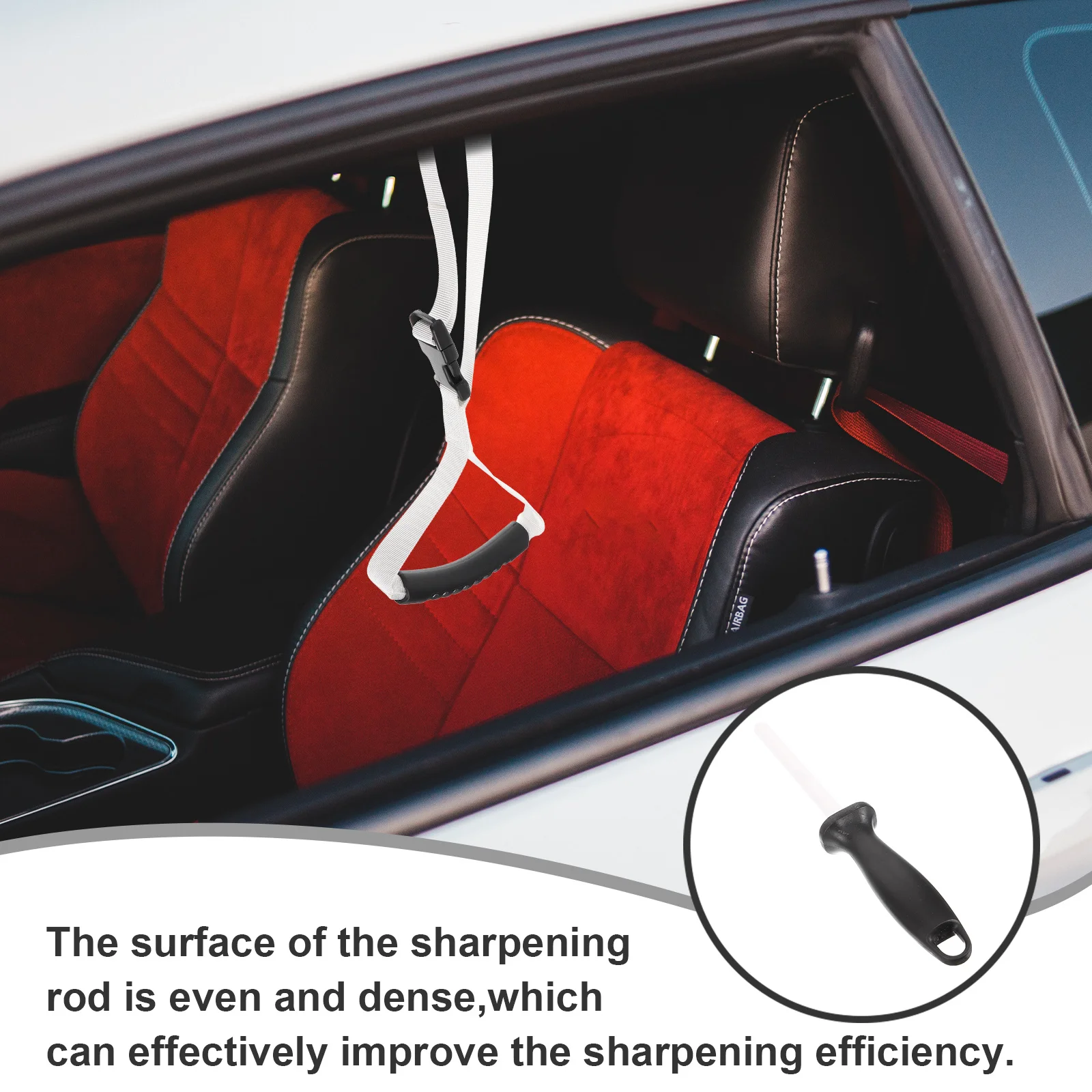 

Professional Ceramic Sharpening Rod Multi-Function Wear-Resistant Cutter Scissor Needle Sharpener Tool Portable Kitchen