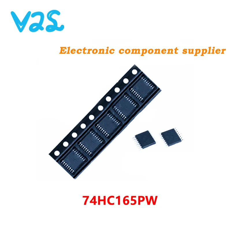 (5pcs) 100% New 74HC165PW 118 TSSOP16 74HC165PW 74HC165 74HC / HC165 TSSOP-16 8-Bit Parallel-In/Serial-Out Shift Register