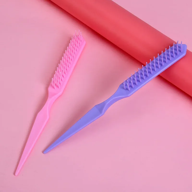 Peigne à queue pointue pour salon de beauté, brosse à colorier les cheveux, huile de cuisson, brosse en plastique, document de bonbons, peigne de coiffure, vente en gros, nouveau