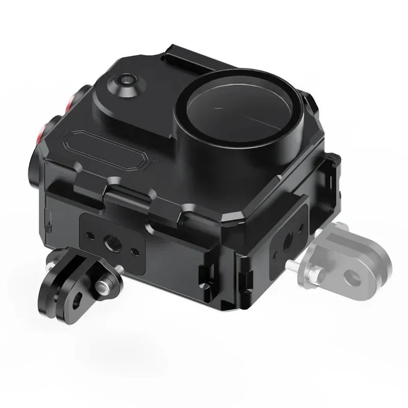 

80M Waterproof Housing Case Aluminum Cage Tempered Glass for Insta360 GO 3S Underwater Diving Housing Go3 Go3S Camera Protective