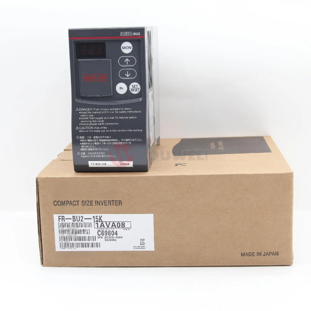 

Industrial Controls Three Phase Inverter FR-BU2-15K 220V IP20 1 Year Warranty Made in Japan Original Brand