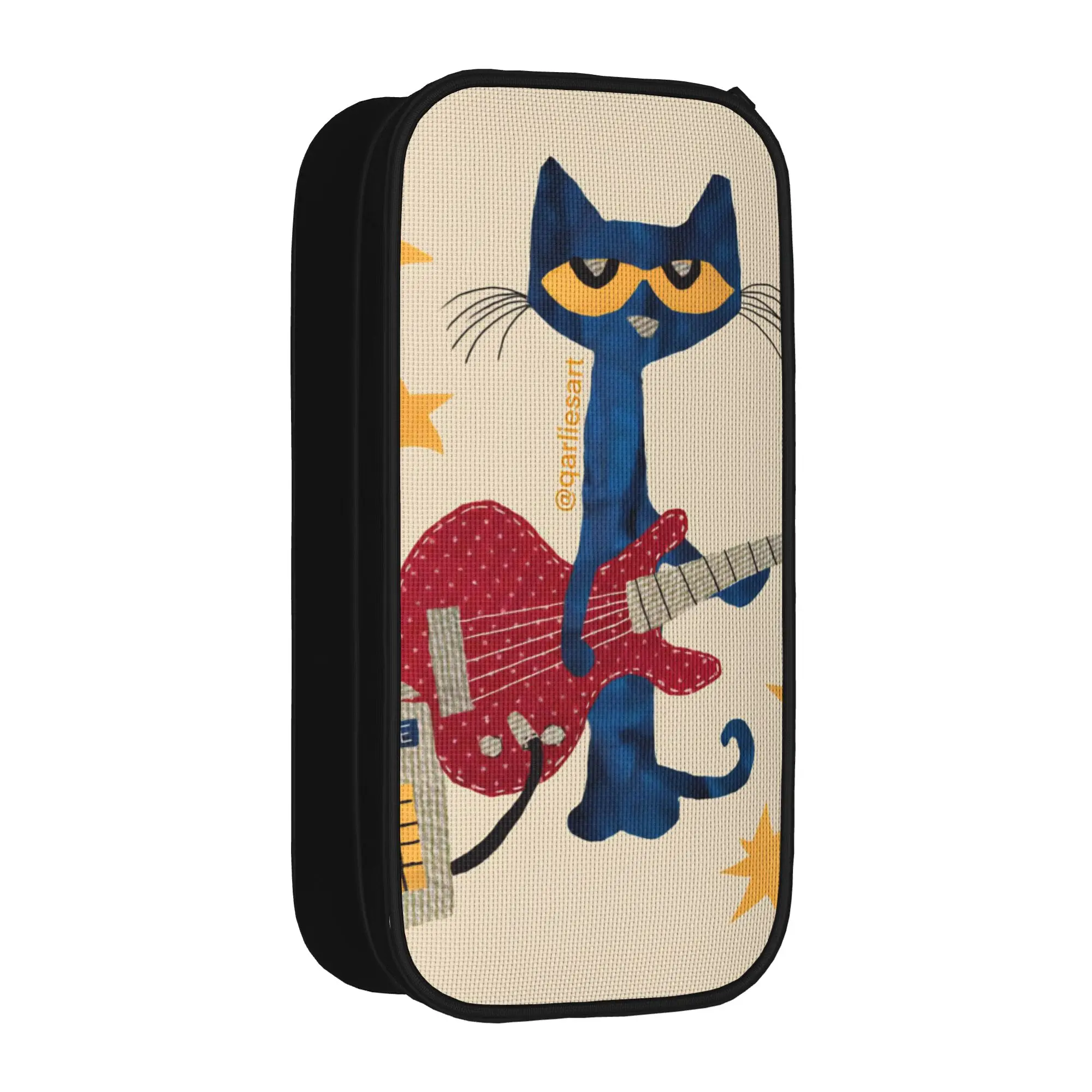 Pete The Cat Pencil Cases Creative   Pen Box Bags Student Big Capacity Students School Gifts Pencil Pouch