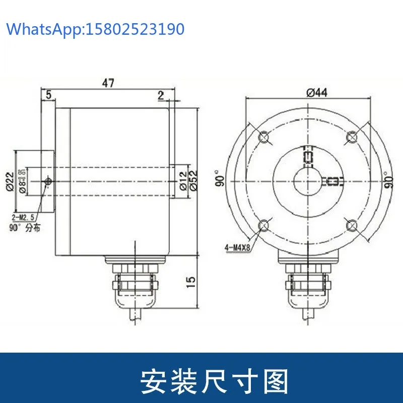 ZSP5208-001G-2500BZ3-5L Incremental Rotary Encoder 1000 360 2000 5-24C