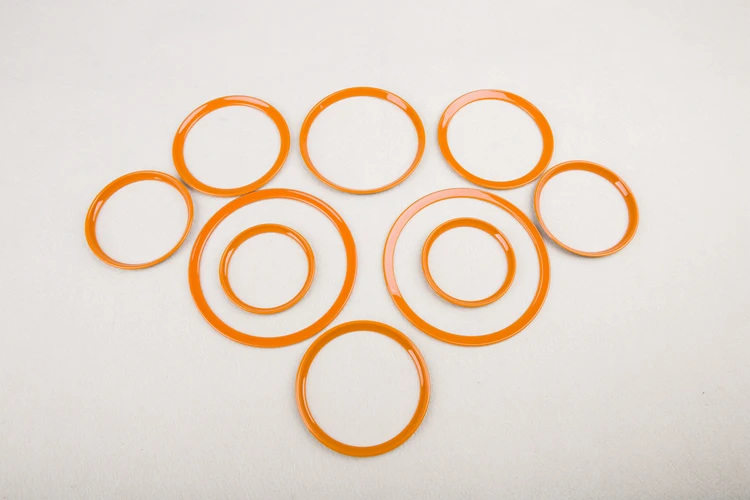 Brand New ABS Plastic UV Protected Interior Rings Mini Ray Style Pure Color For mini cooper R55-R59 Gen2  (10 Pcs/Set)