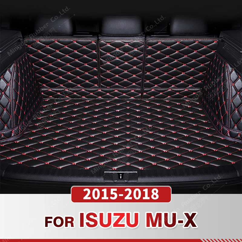 

Auto Full Coverage Trunk Mat For Lsuzu MU-X SUV 5-Seat 2015-2018 17 16 Car Boot Cover Pad Interior Protector Accessories