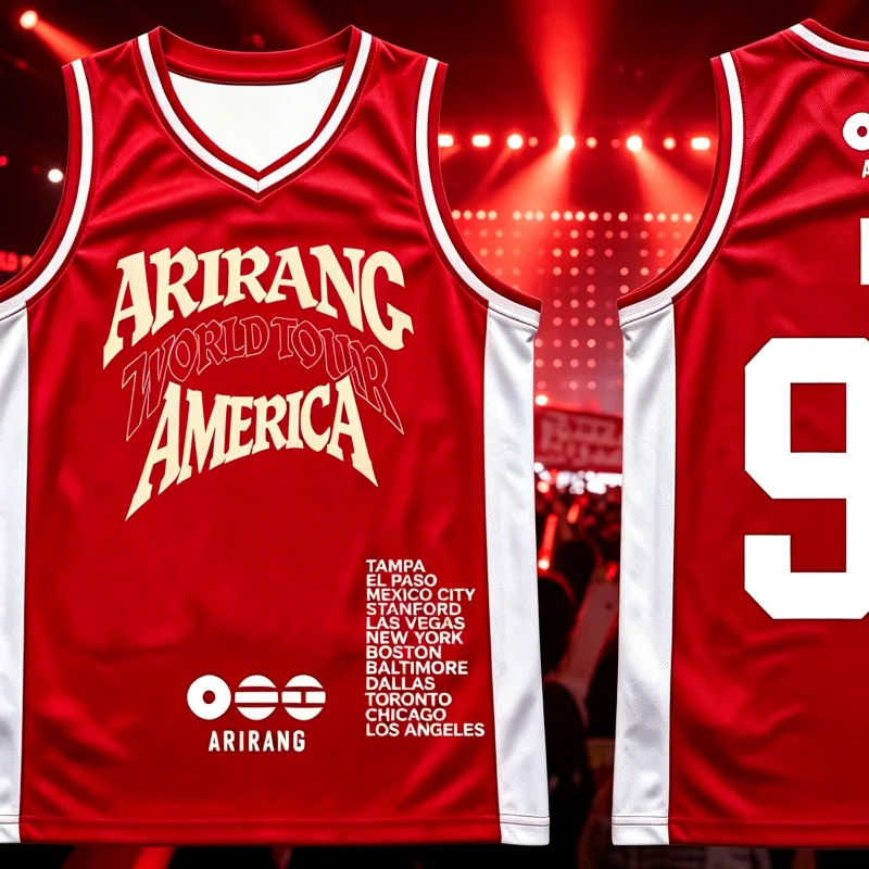 BTS Arirang World Tour 2026 New America Concert 3D Print Unisex Shirt, Kpop Y2k Breathable Tank Top Loose Jersey FamilyMatching