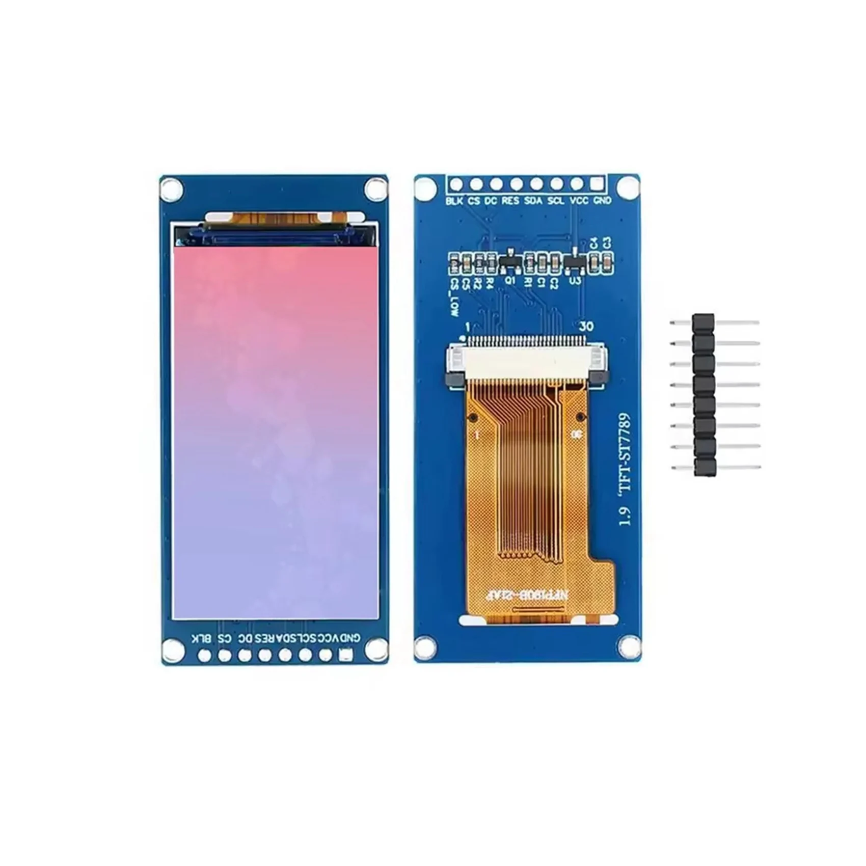 3Pcs 1.9Inch Ips Fu…