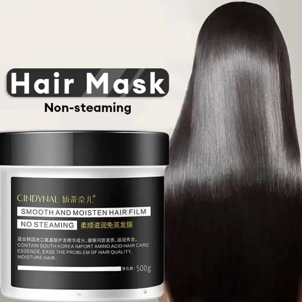 Masker rambut kolagen perawatan Keratin, pelurus rambut keriting ajaib halus perawatan lembut perbaikan sangat kering O9B9