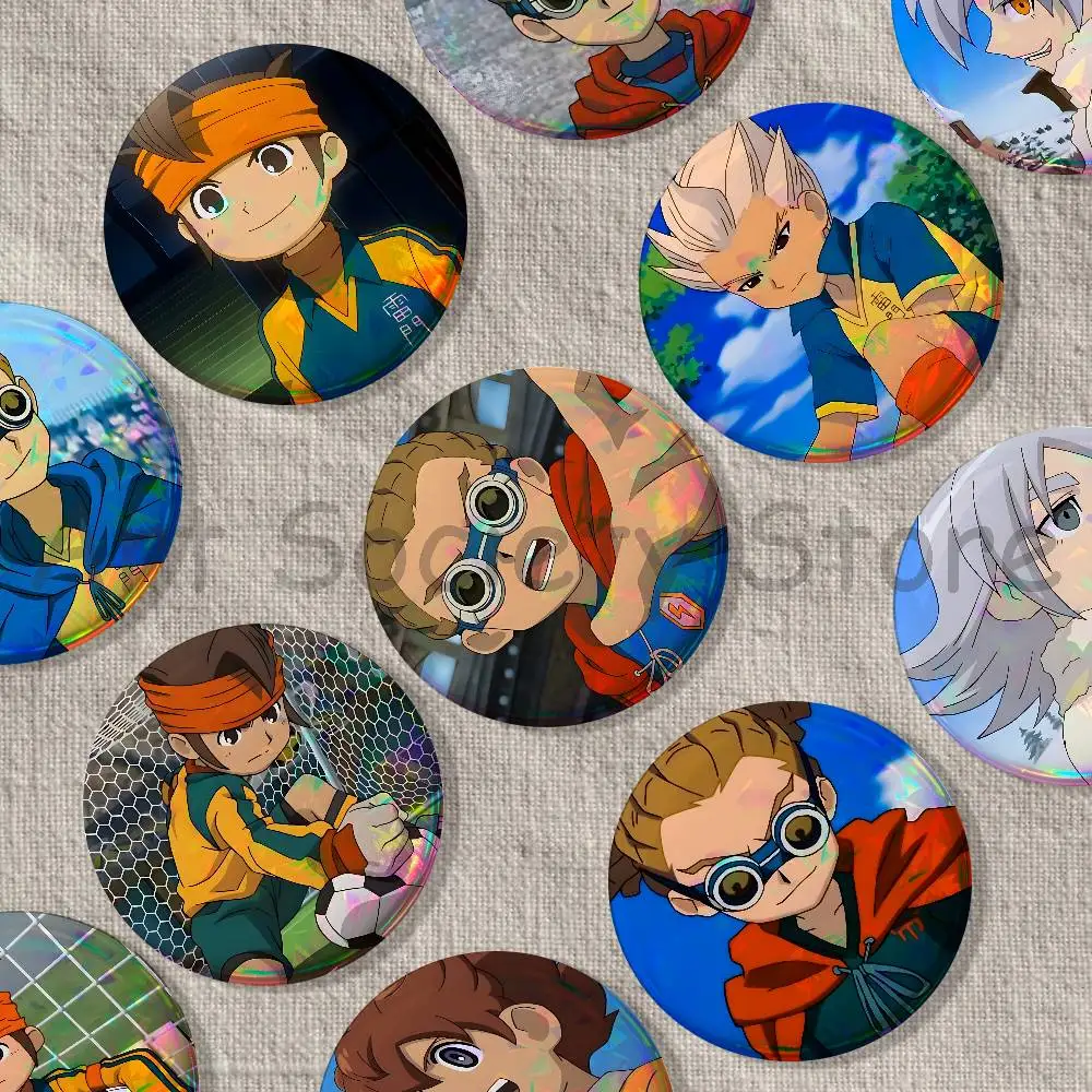 I-Inazuma Game E-Eleven Badges Creative Tinplate Button Pins Brooch Creative Quotes Badge Clothes Backpack Jewelry Gift