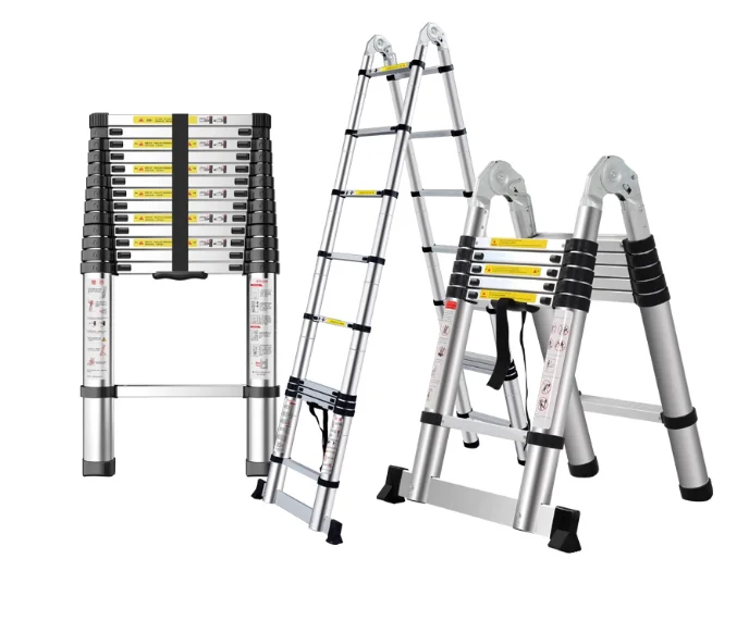 

Thickened Aluminum Alloy Ladder for Home Use, Foldable Telescopic A-Frame Ladder, Portable Multi-Functional Bamboo Section