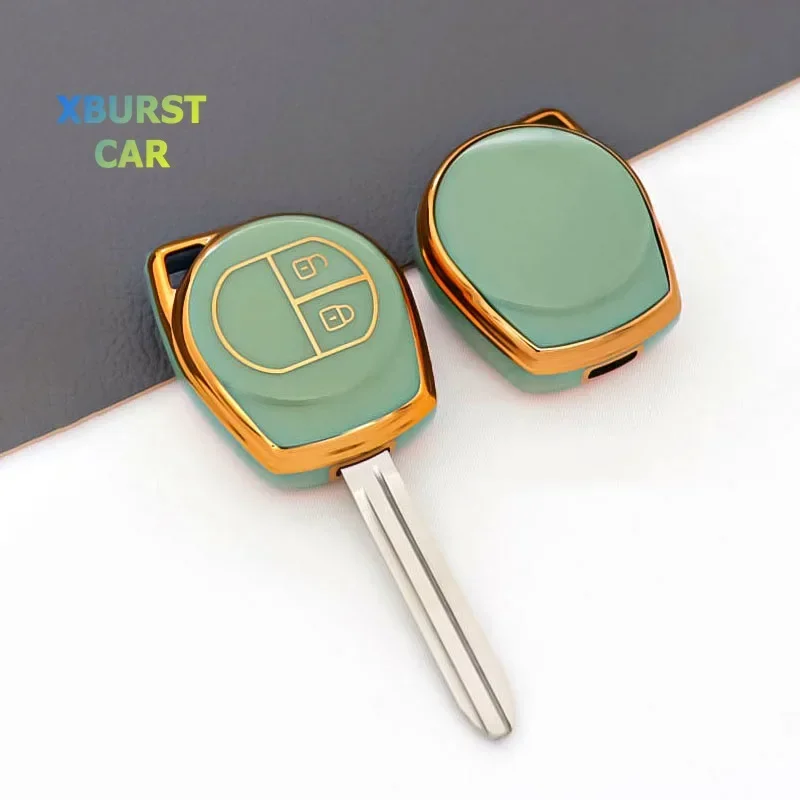 2 przyciski TPU Remote Shell Fob Holder dla Suzuki Swift SX4 Liana Aerio Jimny Samurai Amagatarai Grand Vitara Pokrowiec na kluczyk samochodowy