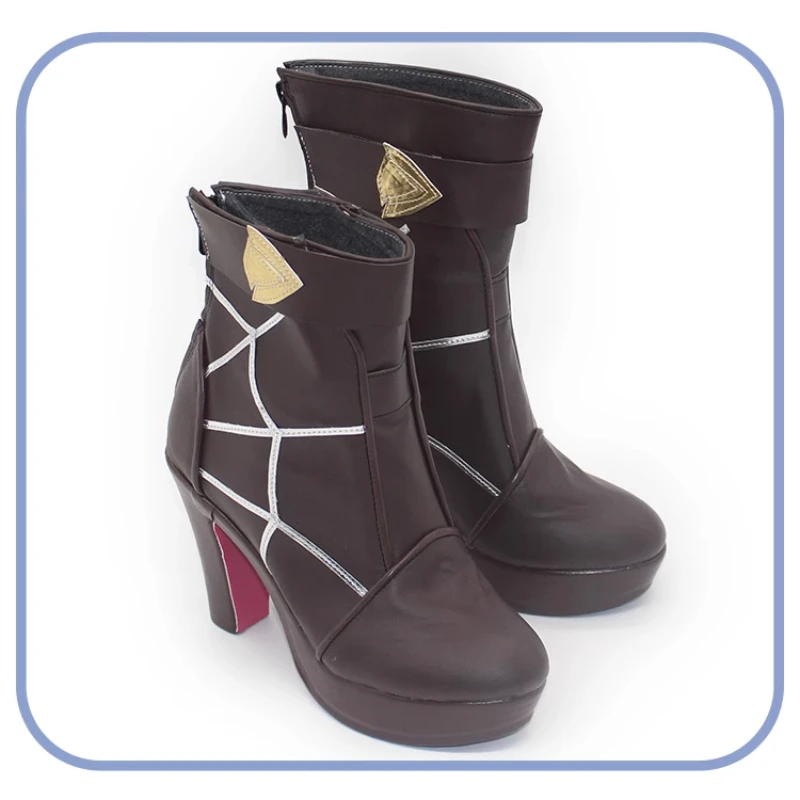 Game Honkai: Star Rail Kafka Cosplay Shoes Adult Women Girls High Heels Leather Boots Halloween Costume Props Accessories