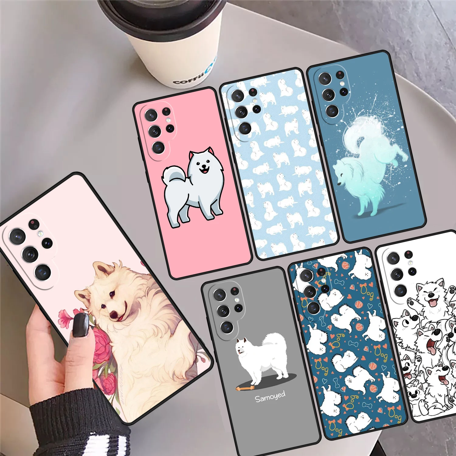 

Чехол для телефона Samoyed Puppy, чехол для Samsung Galaxy S24 S25 Ultra S23 S22 Plus S21 FE S20 Note 10 20 Pro