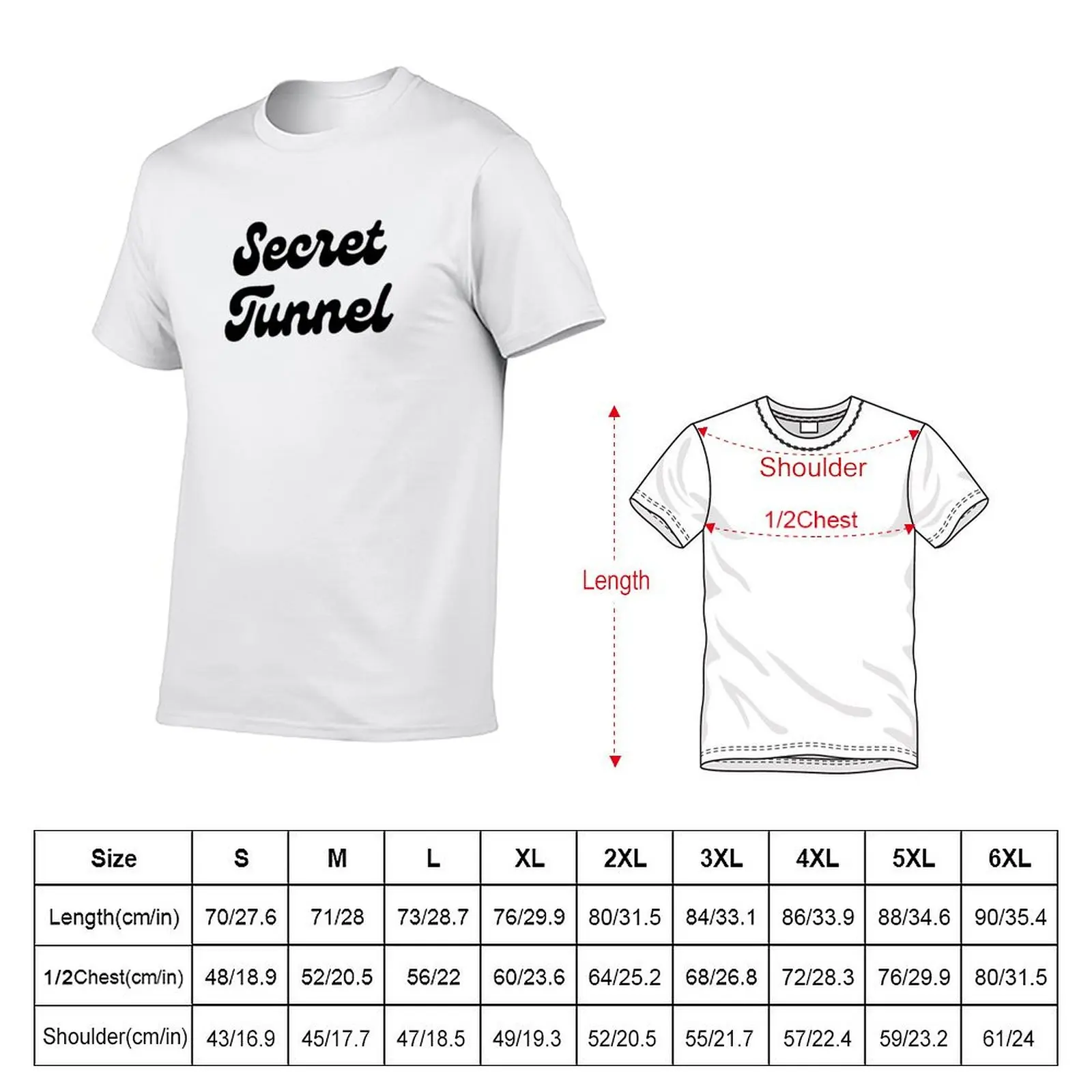 Secret Tunnel funny sokka T-Shirt Graphic Print Short Sleeve T-Shirt