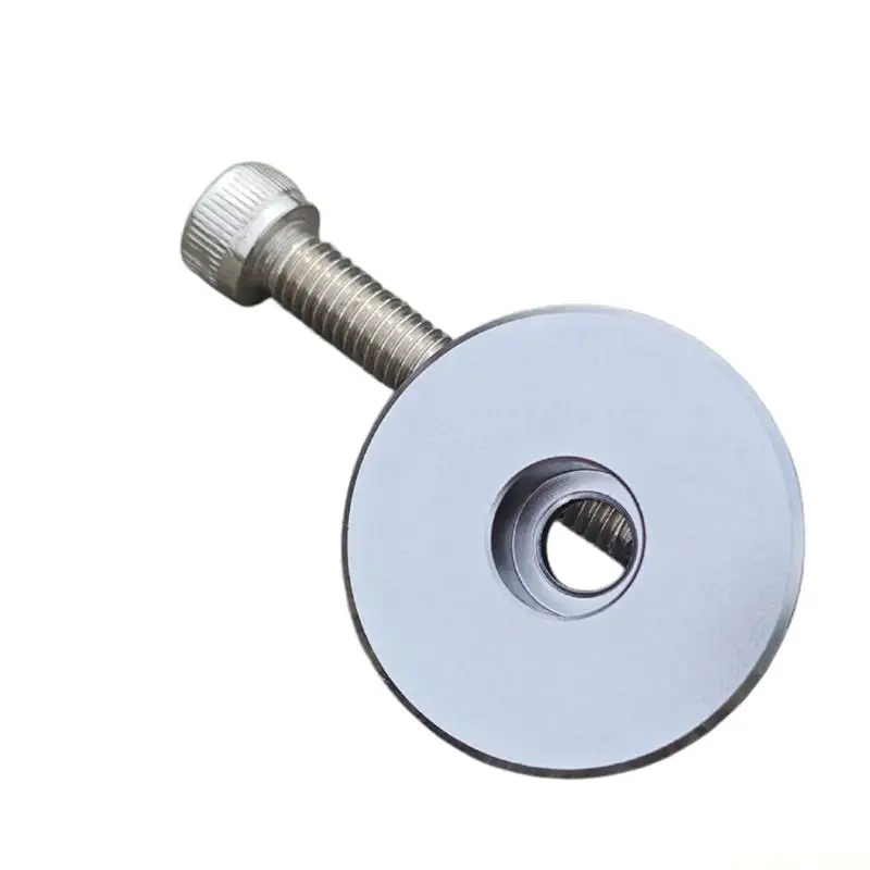 M5TC Aluminum Alloy Precisions Machined Bicycles Stem Cap, Headset Cap Threaded Design Cycle Headset Cover For Mountain Bikes