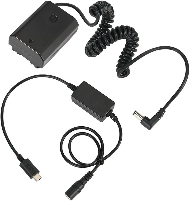 ソニー用ダミーバッテリーDCカプラー,PD USB-Cコンバーター,NP-FZ100