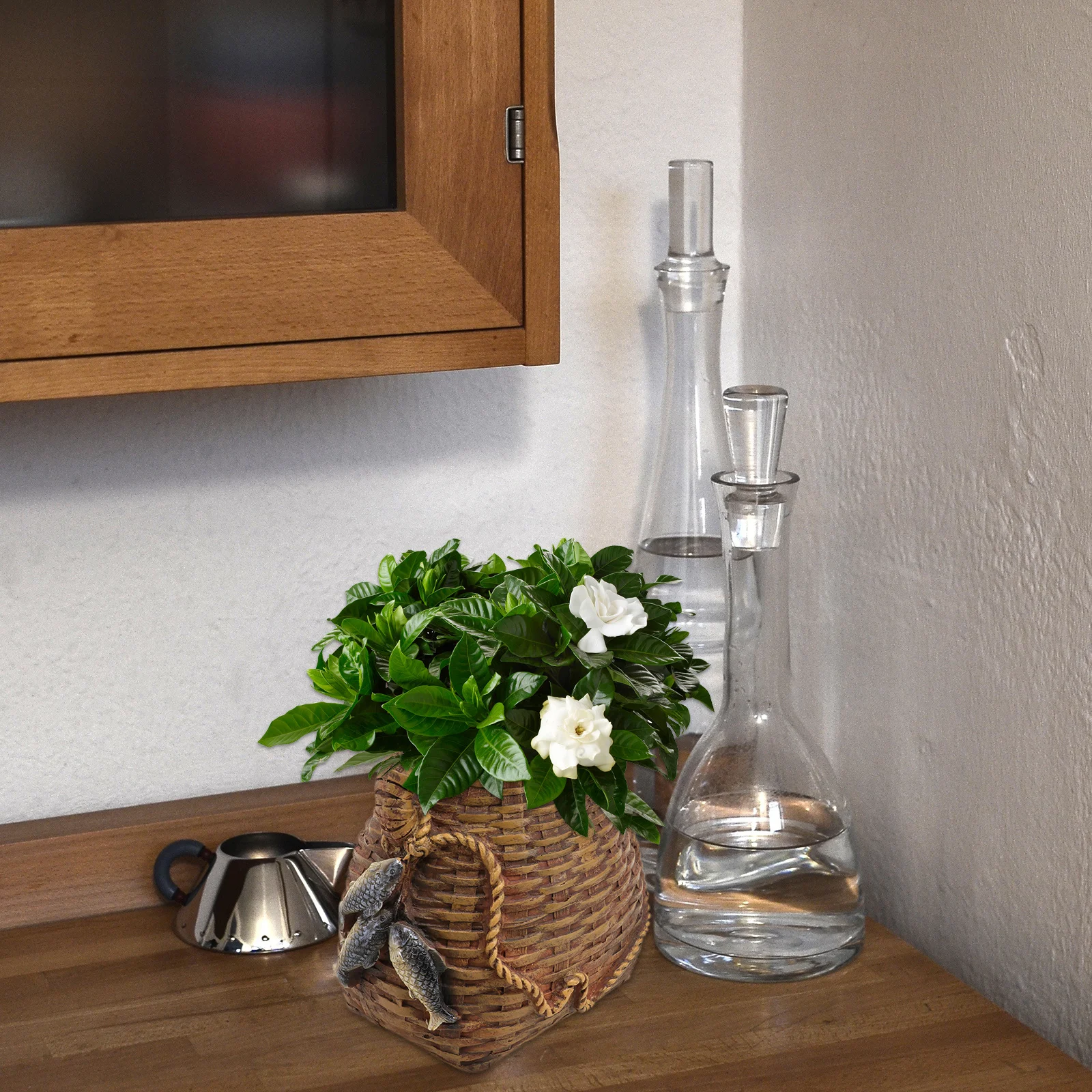 

1Pcs Creative Resin Flowerpot Fish Bucket Shaped Succulent Planting Container Decorative Gardening Ornament Bonsai Handicraft