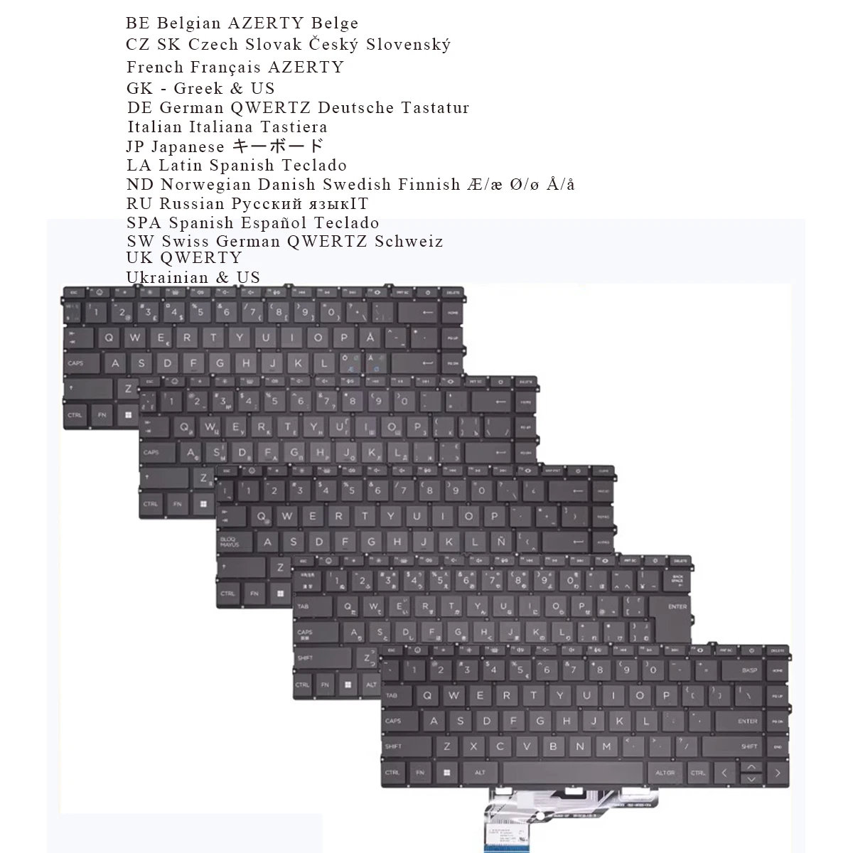 New BE CZ FR GK GR IT JP LA ND RU SP SW UK Keyboard for HP Envy X360 15-fe 15-fh 15-fe0000 15-fh0000 15-fe1000 15-fh1000 BACKLIT